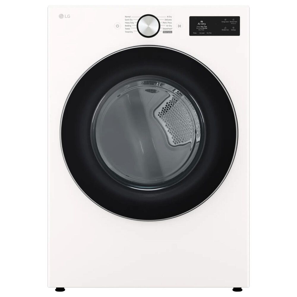 LG 5 Cu. Ft. Smart Front Load Washer and 7.4 Cu. Ft. Gas Dryer Laundry Pair in Alpine White, , large