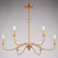 Vaxcel Lighting Annabelle 6-Light Chandelier in Muted Brass, , large