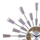 Maple and Jade Wall Clock in Silver and Black, , large