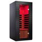 EZlife 1-Person Low EMF Infrared Solo Sauna with Red Light in Charcoal Gray, , large