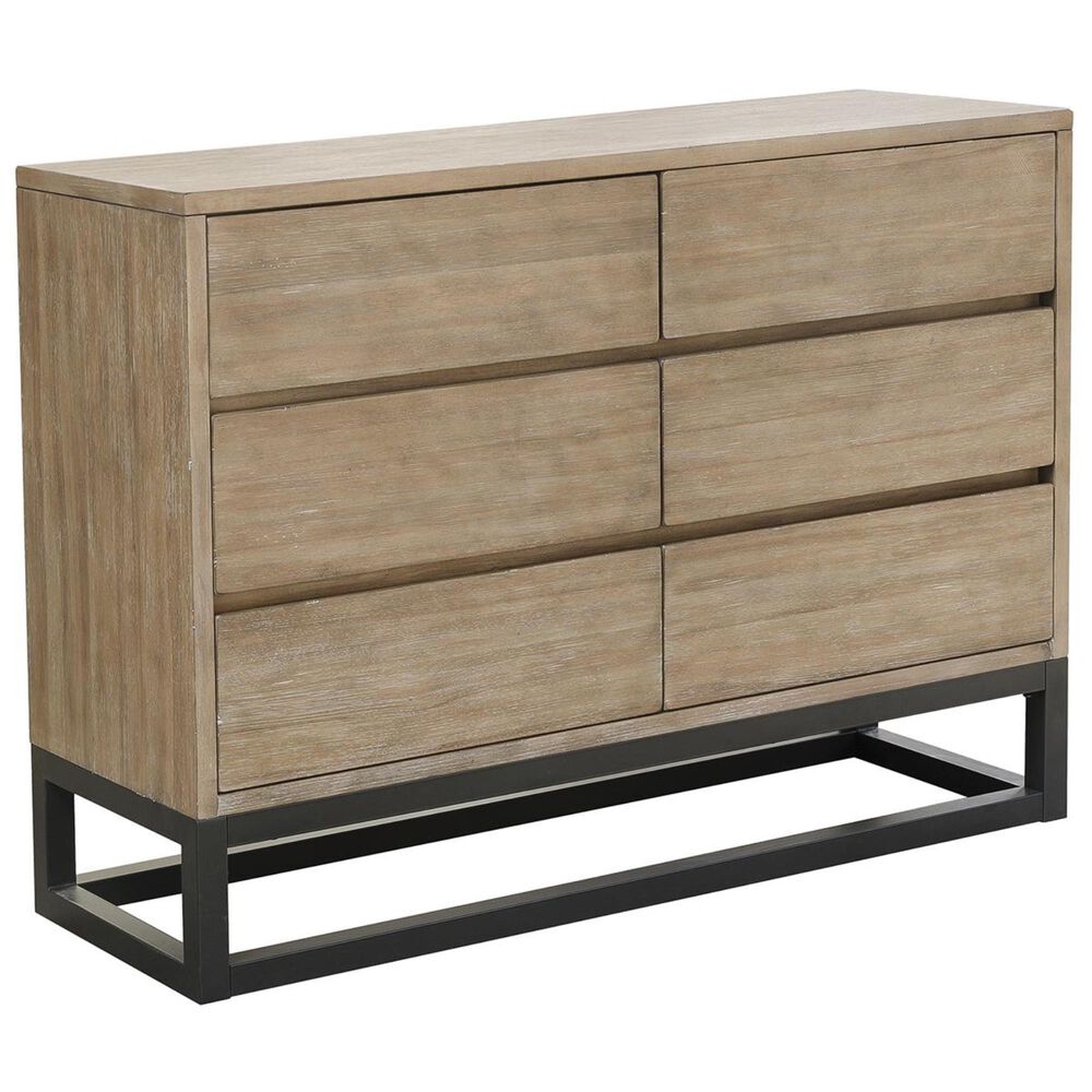 Accentric Approach Accentric Accents Benton 6 Drawer Dresser in Brown, , large