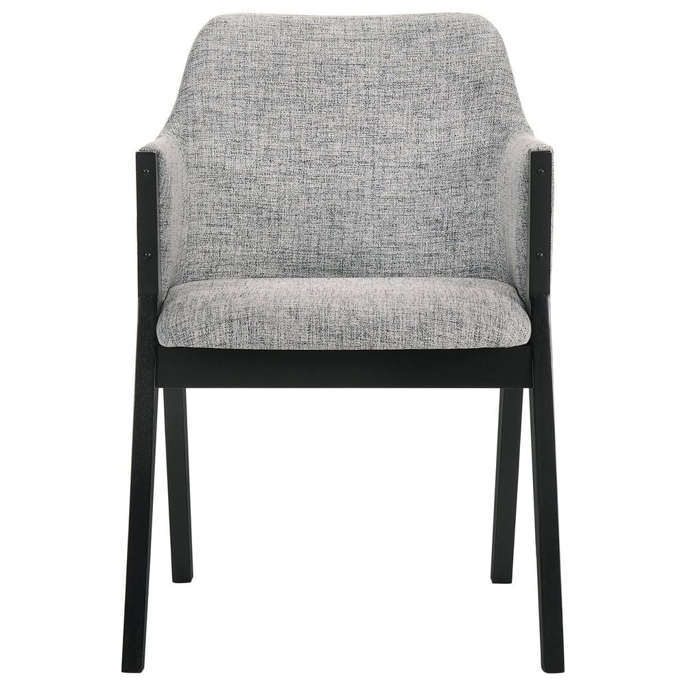 Blue River Arcadia and Renzo 5-Piece 48&quot; Dining Set with Gray Cushion in Black, , large