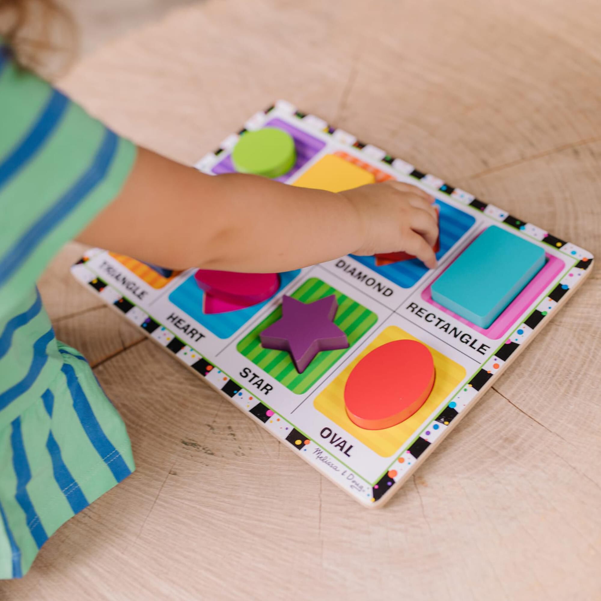 Melissa and doug sale geometric shapes puzzle