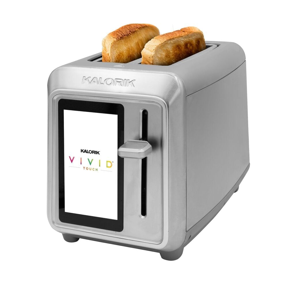 Kalorik VIVID 2-Slice TFT Toaster with Touchscreen in Stainless Steel, , large