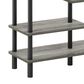 HOMLUX Turn-N-Tube 5-Tier Accent Display Rack in French Oak and Black, , large