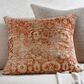 Surya Nelly 20" Square Throw Pillow in Light Wood, Camel, Natural, Clay, Pearl and Brick, , large