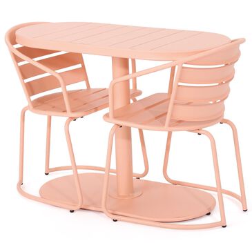 Noble House Tannis 3-Piece Patio Bistro Set in Matte Coral, , large