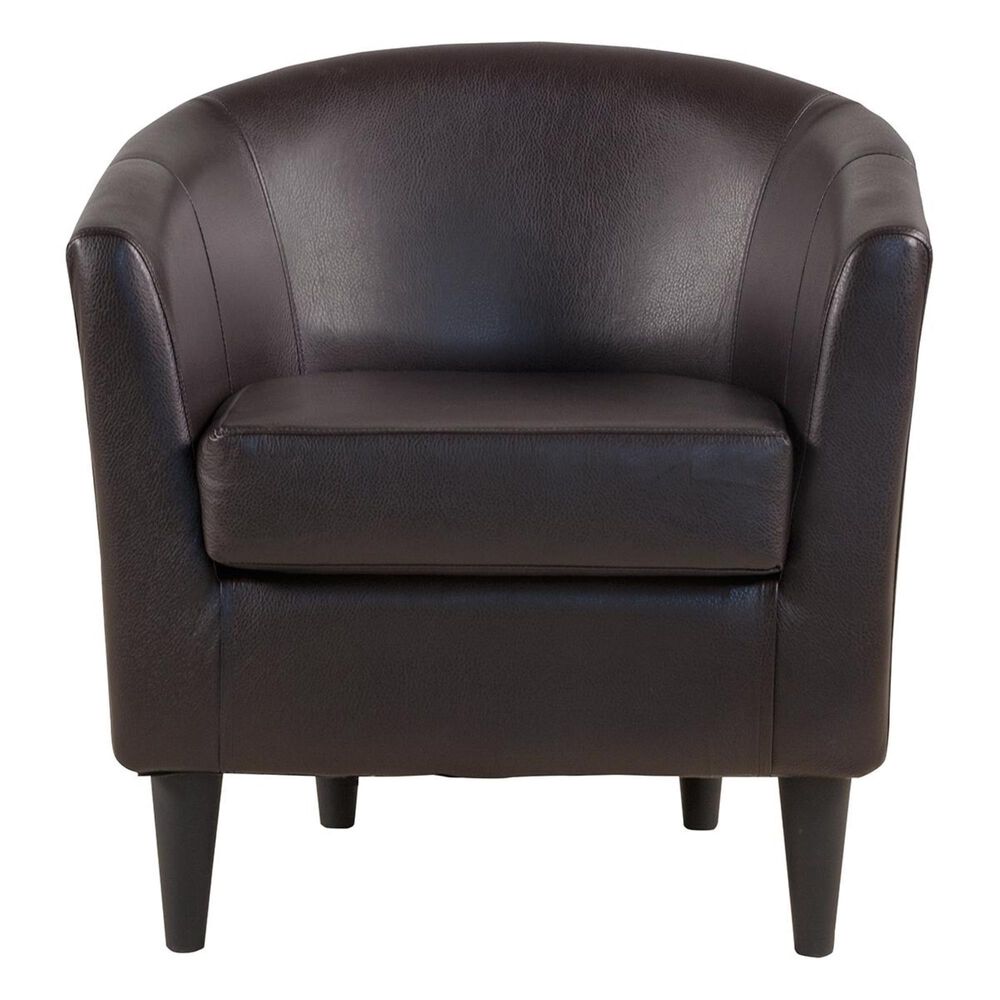Overman International Corp Windsor Accent Chair in Rodeo Dark Brown, , large