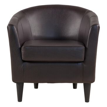 Overman International Corp Windsor Accent Chair in Rodeo Dark Brown, , large