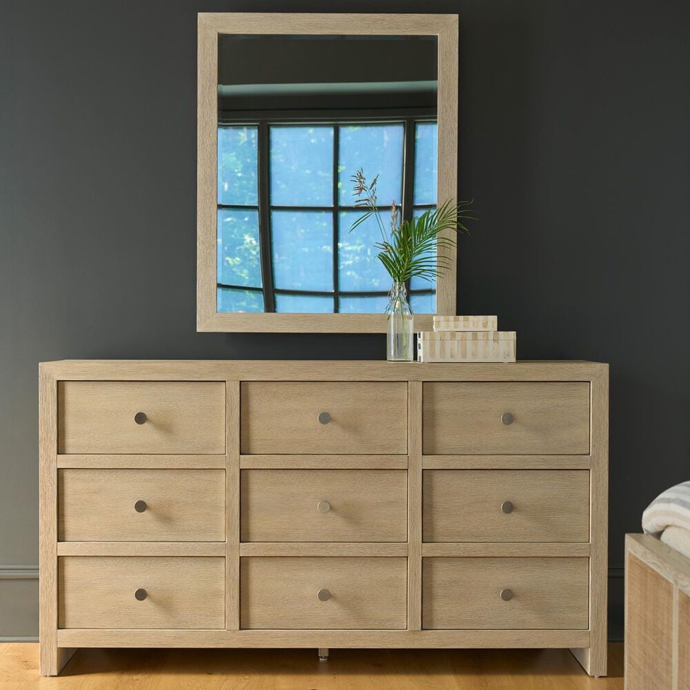 Universal Furniture Oasis 9-Drawer Dresser and Mirror in Dockside, , large