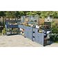 HOMLUX 41.7"" Outdoor Rolling Kitchen Island in Gray, , large