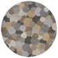 Dalyn Rug Company Kenner Gray 8" Round Indoor/Outdoor Area Rug, , large