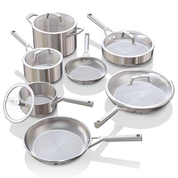 Ninja EverClad 12-Piece Cookware Set in Stainless Steel, , large