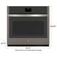 GE Appliances 30" Single Electric Wall Oven with No Preheat Air Fry in Slate, , large