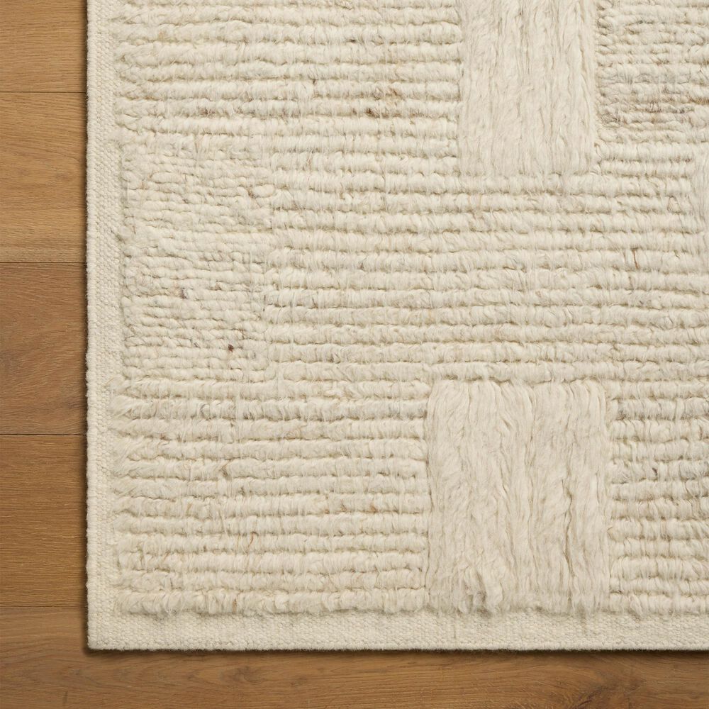 Loloi Monterrey Ivory and Natural 5'6" x 8'6" Area Rug, , large