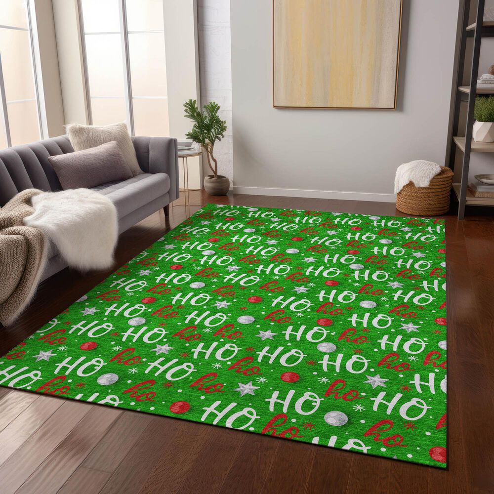 Dalyn Rug Company Wonderland WN18 5&#39; x 7&#39;6&quot; Green Indoor/Outdoor Area Rug, , large