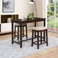 Linon Home Decor Claridge Counter Height Pub Table in Rich Brown - Table Only, , large