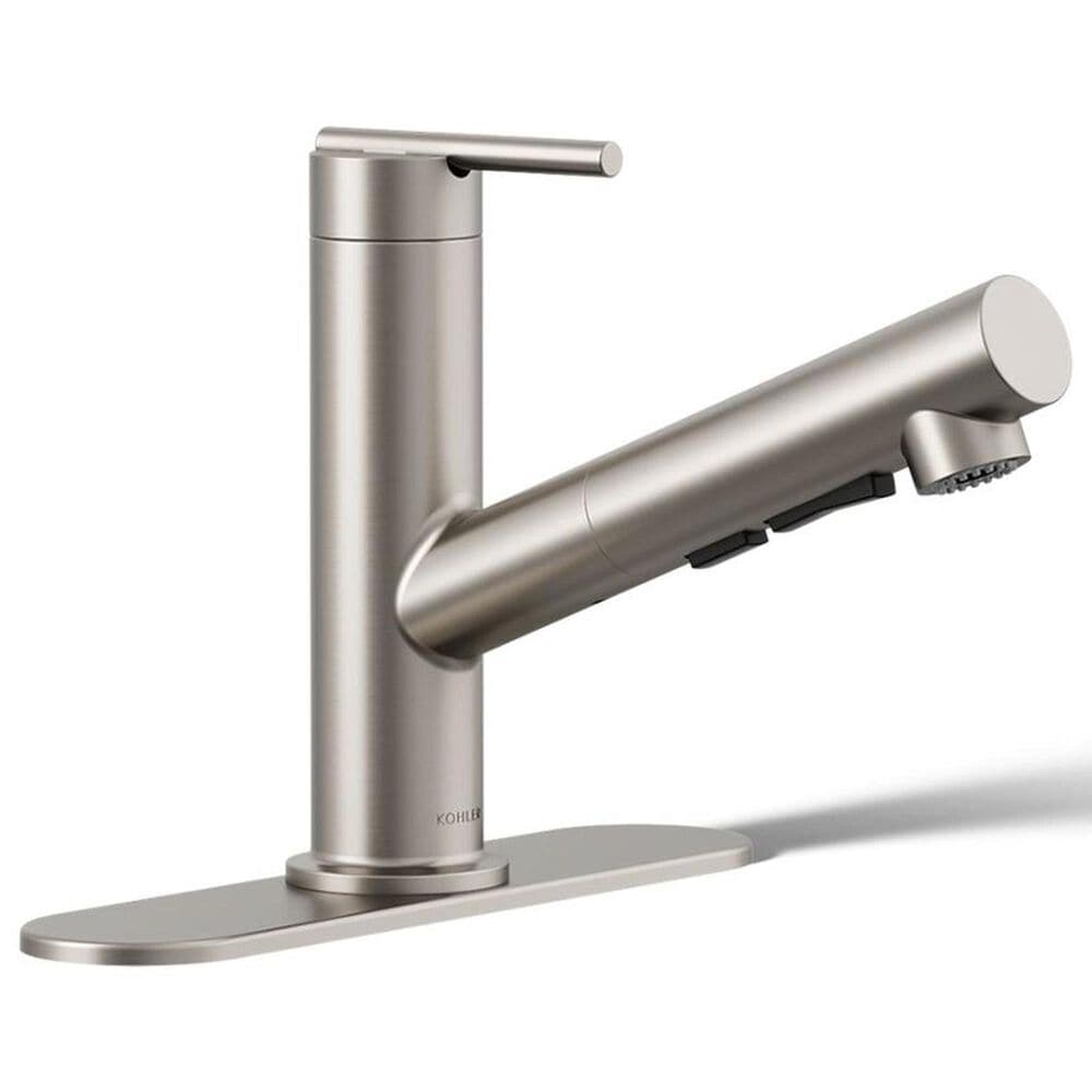 Kohler Crue Pull-Out Kitchen Sink Faucet in Vibrant Stainless, , large