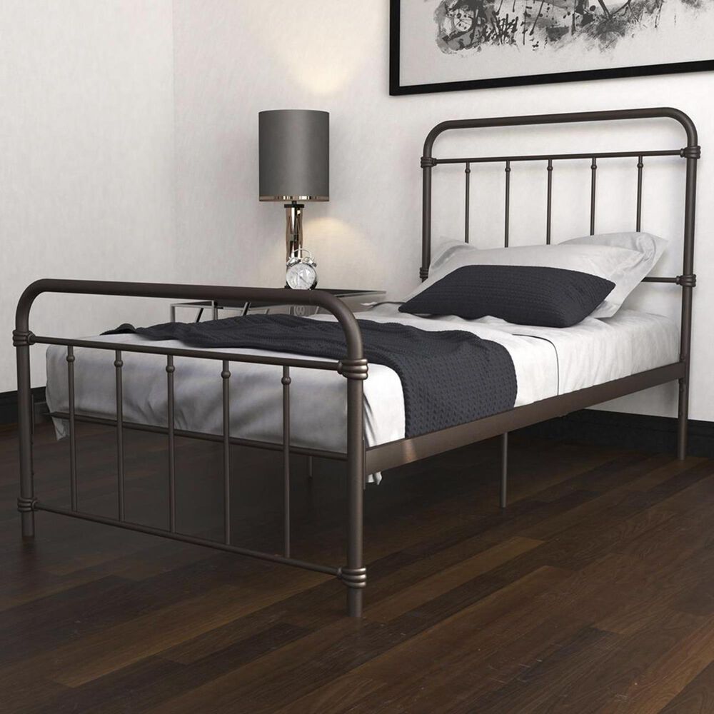 DHP Wallace Twin Metal Bed in Bronze, , large