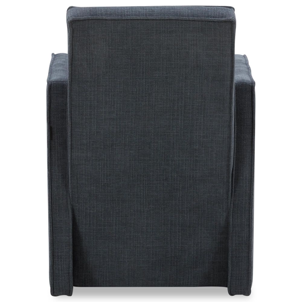 Interlochen Arm Chair with Casters in Selene Indigo, , large
