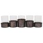 Maple and Jade Modern Candle Holder in Distressed Black, , large