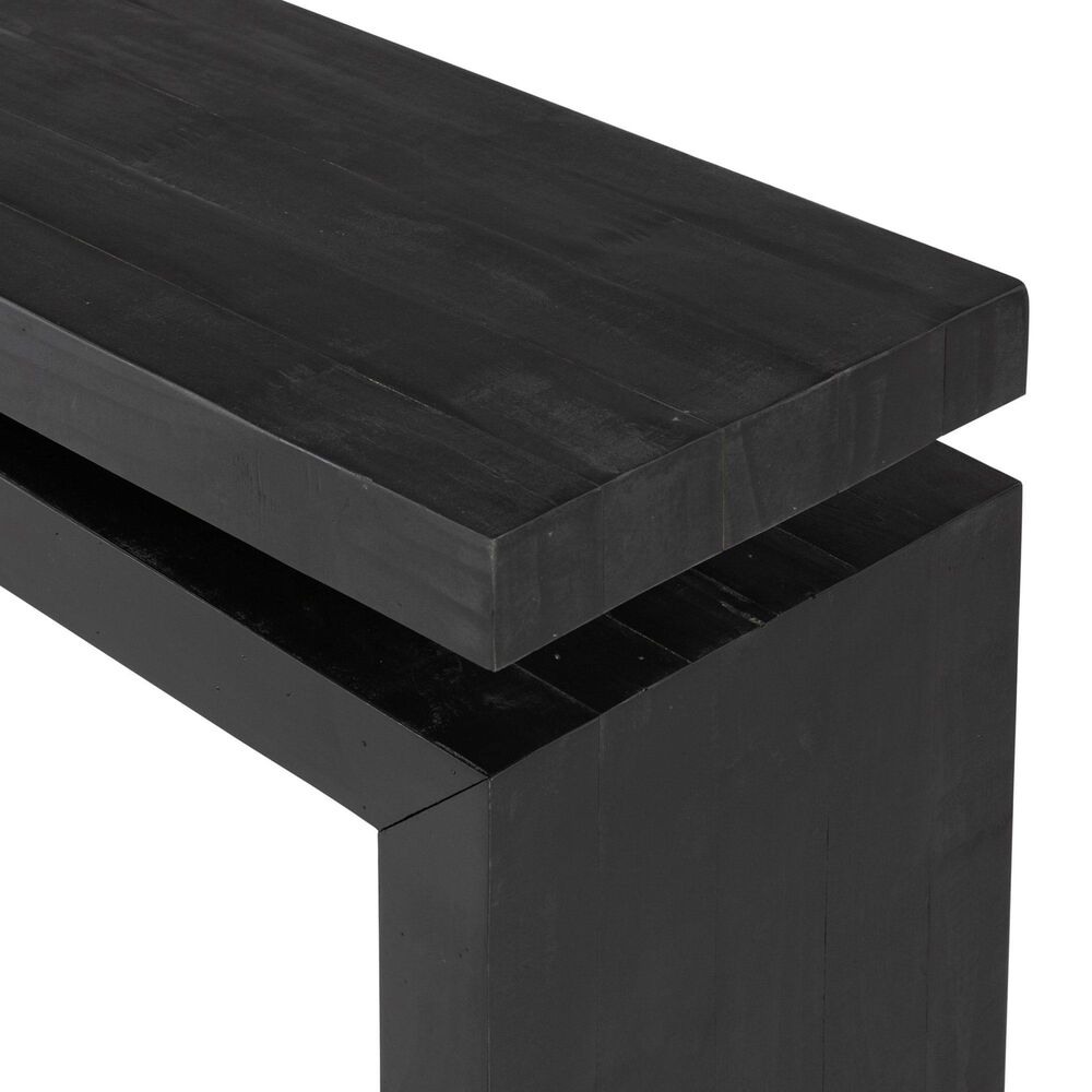 Four Hands Matthes Console Table in Aged Black Pine, , large