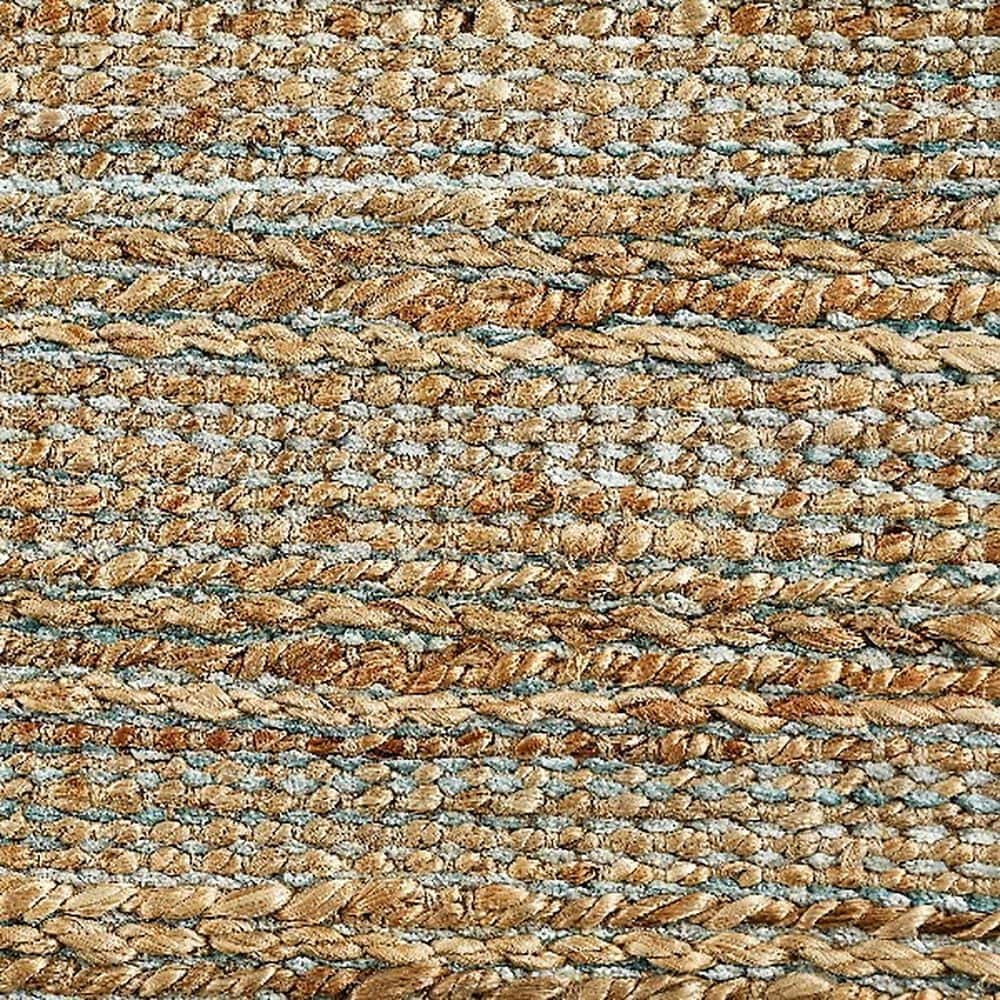 L&amp;R Resources Natural Fiber 10&#39; x 14&#39; Spa Blue Area Rug, , large