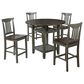 Valor Living Berkley 5-Piece Round Dining Set in Slate Gray, , large