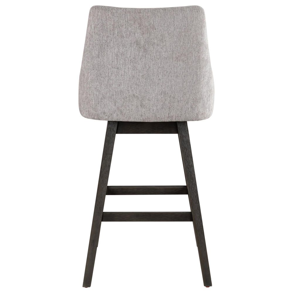 Armen Living Branson 30" Swivel Bar Stool in Gray, , large