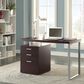Pacific Landing Hilliard Writing Desk with File Drawer in Cappuccino, , large