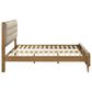 Pacific Landing Robyn California King Upholstered Platform Bed in Cool Biege and Light Ash, , large
