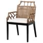 Baxton Studio Abiel Arm Chair in Grey Wash and Black, , large