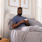 Purple SoftStretch 5-Piece Split King Sheet Set in Stormy Grey, , large