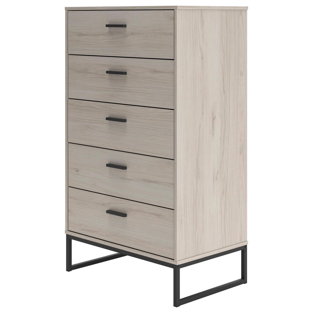 Ashley Socalle 5-Drawer Chest in Light Natural, , large