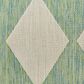 Nourison Positano Geometric Blue and Green 8" x 10" Indoor/Outdoor Area Rug, , large