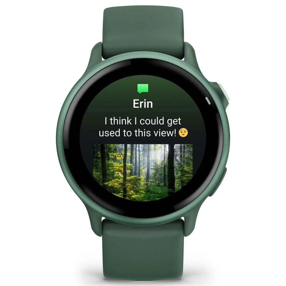 Garmin Vivoactive 6 Smartwatch 42mm Jasper Green Aluminum Case with Jasper Green Band, , large
