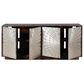 Simeon Collection Crossings Palace 78" TV Console in Silver Clad and Antique Walnut, , large