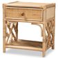 Baxton Studio Camara 1-Drawer Nightstand in Natural Brown, , large