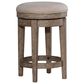 Belle Furnishings City Scape Upholstered Swivel Console Stool in Burnished Beige, , large