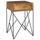 Crestview Collection Bengal Manor 1 Drawer Accent Table in Brown and Black, , large
