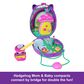 Polly Pocket Hedgehog Mom and Baby Purse Playset in Multicolor, , large