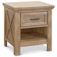 DaVinci Emory Farmhouse 1-Drawer Nightstand in Driftwood, , large