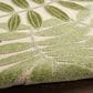 Nourison Aloha ALH18 7"10" x 10"6" Ivory and Green Indoor/Outdoor Area Rug, , large
