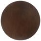 Hearth and Haven Outdoor Hourglass Concrete Side Table with Horizontal Ridges Design in Brown, , large