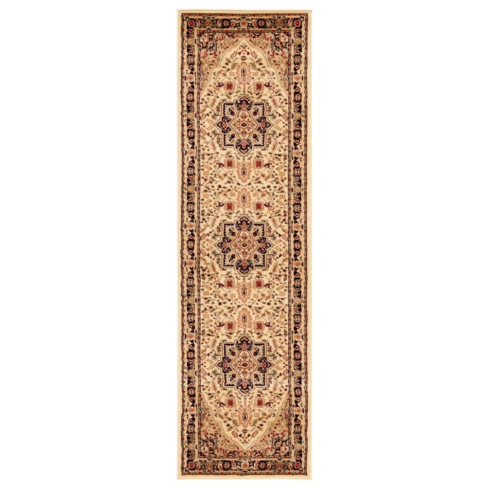 Safavieh Lyndhurst 2"3" x 8" Beige and Black Runner, , large