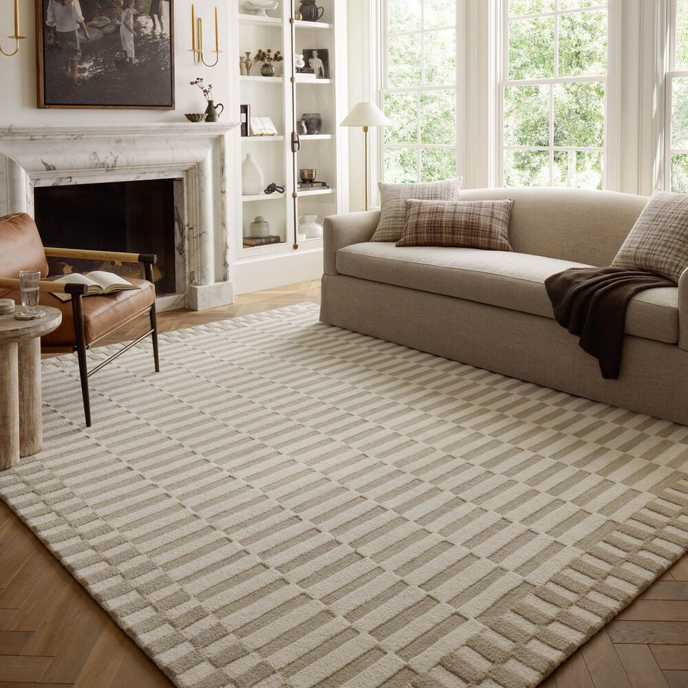 Chris Loves Julia x Loloi Bradley 3&#39;6&quot; x 5&#39;6&quot; Ivory and Beige Area Rug, , large