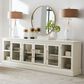 Riva Ridge Byron 98" TV Console with 4 Doors in White, , large