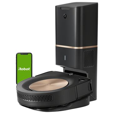 iRobot Roomba S9+ Robot Vacuum with Automatic Dirt Disposal in Black, , large