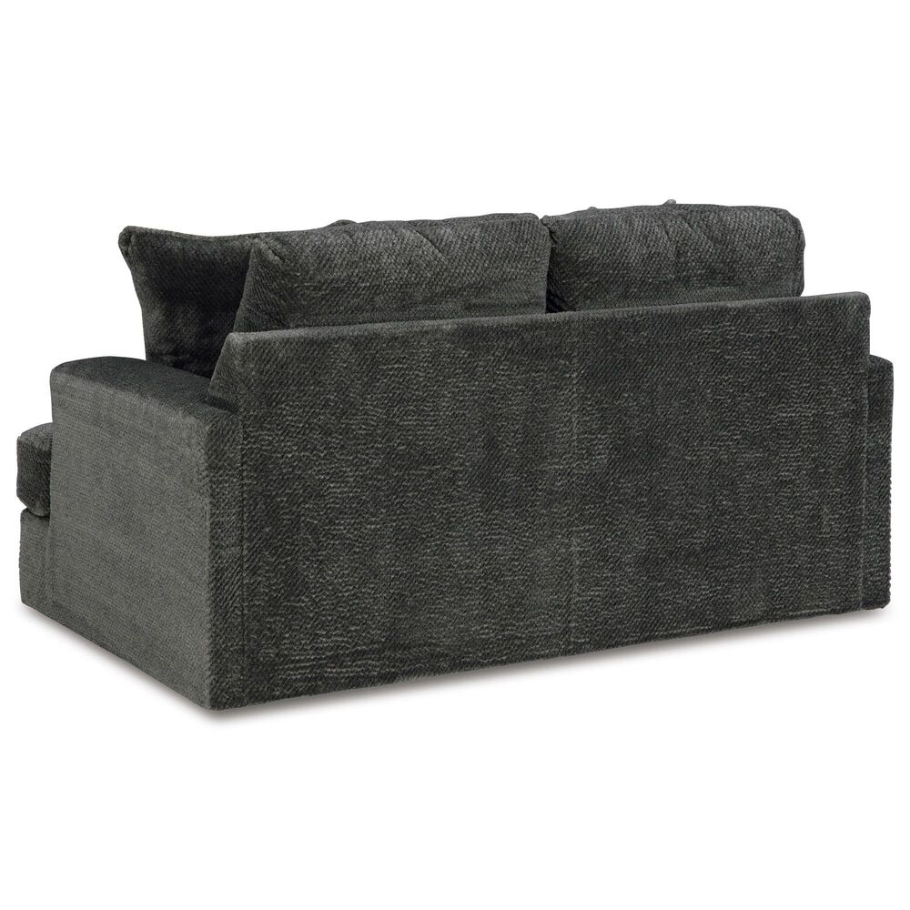 Ashley Karinne Stationary Loveseat in Smoke, , large