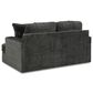 Ashley Karinne Stationary Loveseat in Smoke, , large
